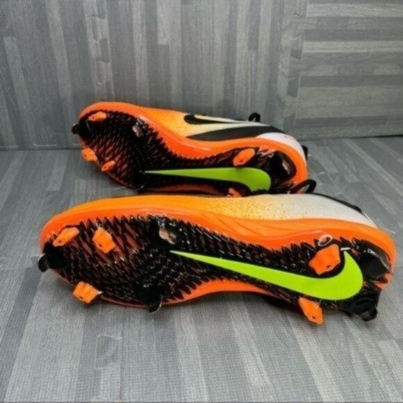 Nike Baseball Cleats Lunar Vapor Ultrafly Elite Mens Size 13 Orange/Black - Picture 6 of 7